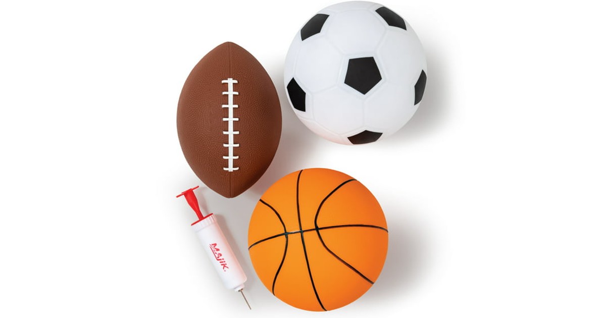 Mini Small Sport Balls Set for Kids 3-Pack