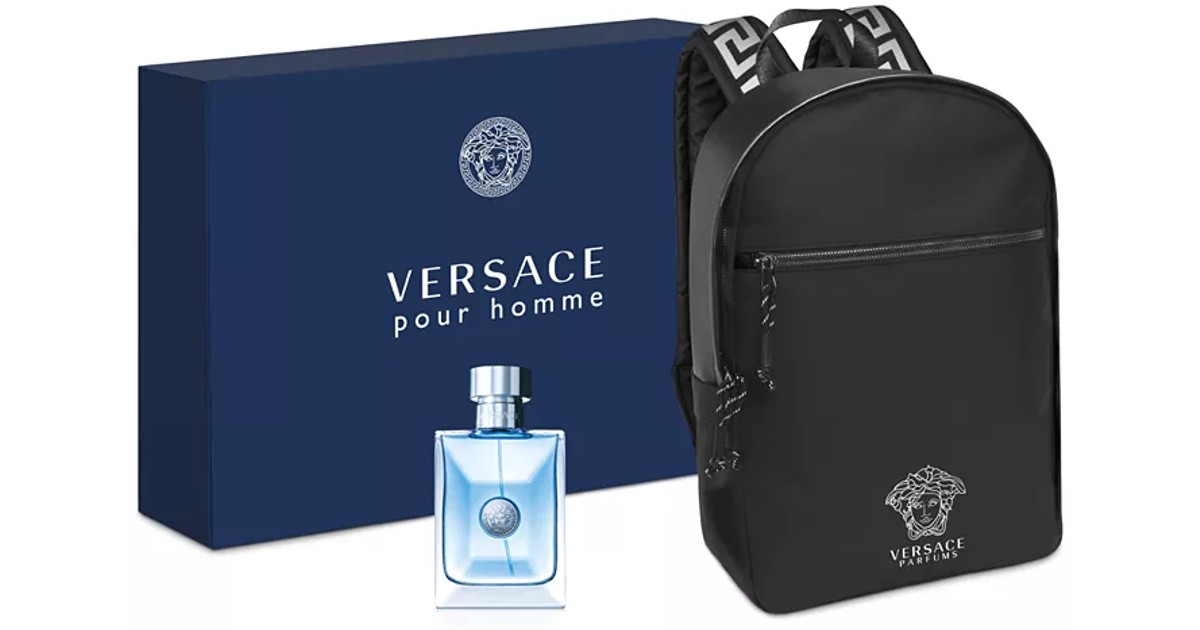 Versace Men’s Pour Homme & Backpack Set