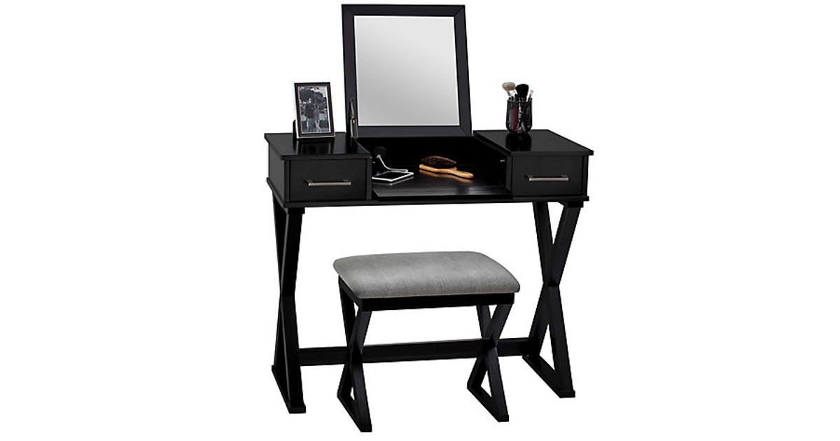 Bathroom Makeup Vanity with Stool 