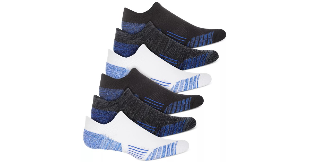 Men's 6-Pack Rapidry No-Show Socks at Macy's