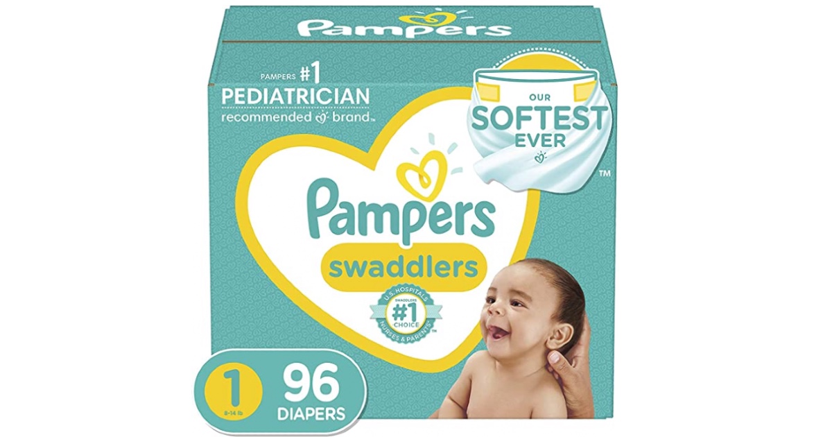 Pampers Swaddlers Size One 96ct ONLY 19.47 (Reg. 26.99) Daily Deals