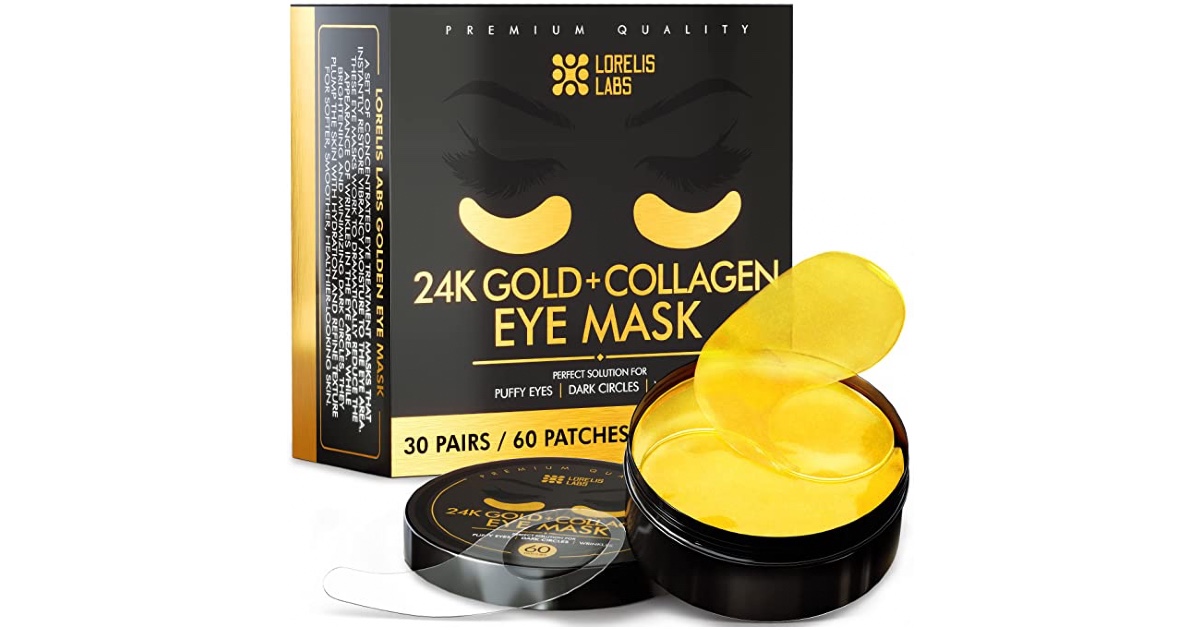 Gold Under Eye Patches at Amazon