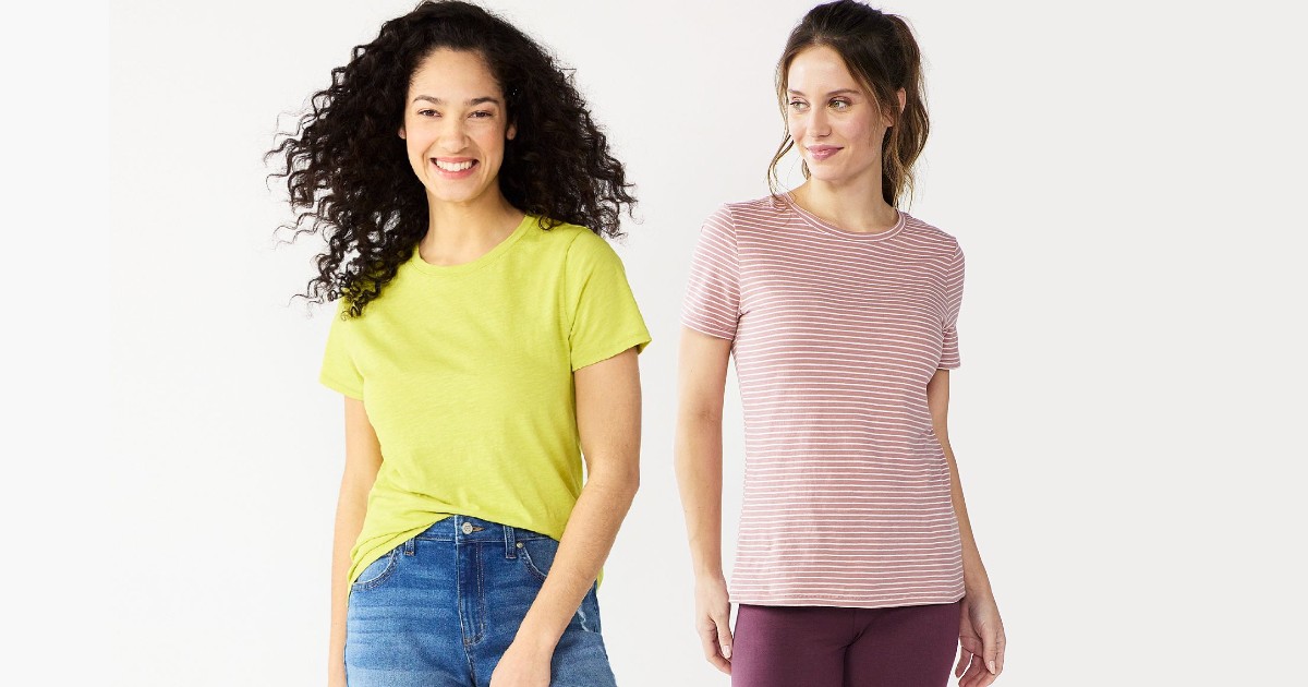 Sonoma Goods for Life Crew Neck Tee ONLY 5.09 (Reg 13) Daily Deals