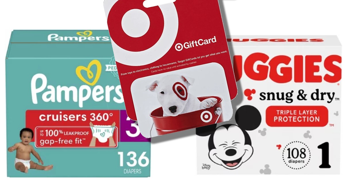 Baby diaper wipes gift card at target