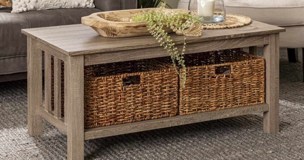 Woven Paths Traditional Storage Coffee Table $110 (reg $465)