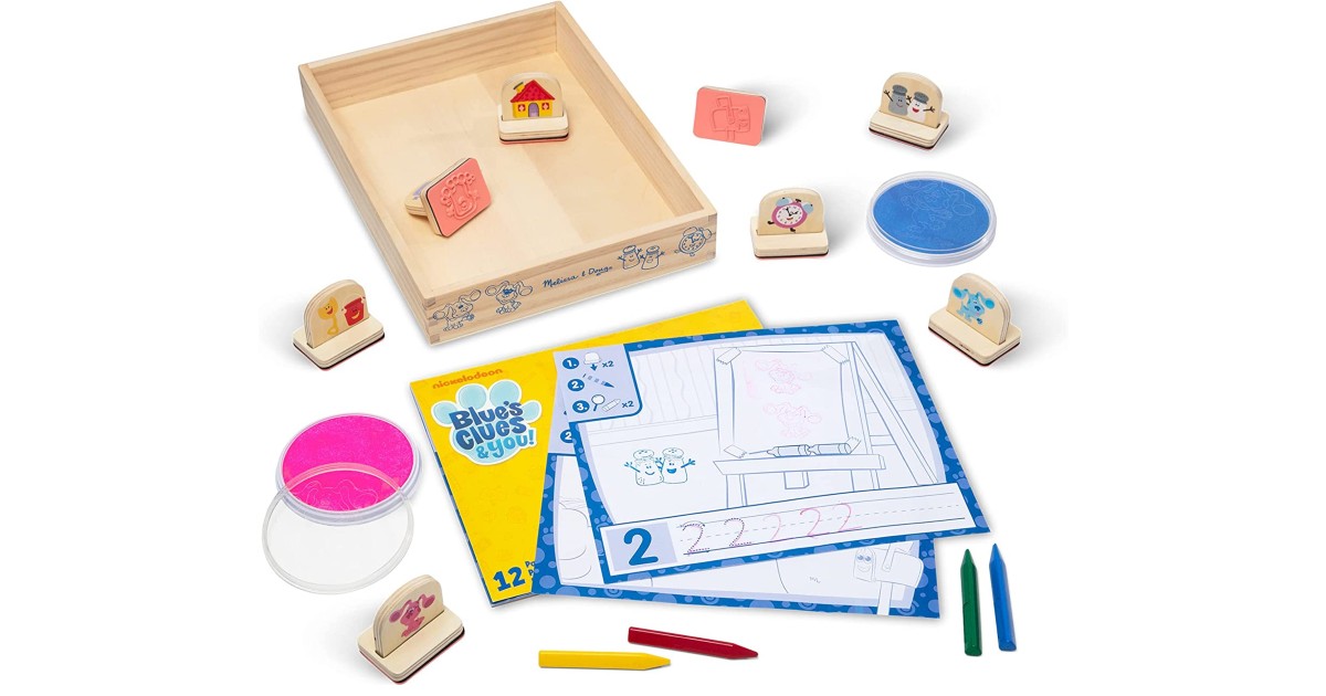 Melissa & Doug Wooden Stamps & Activity Pad