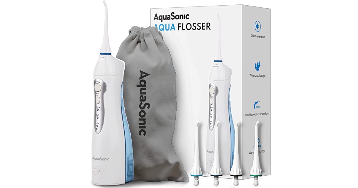 Aquasonic Flosser at Amazon
