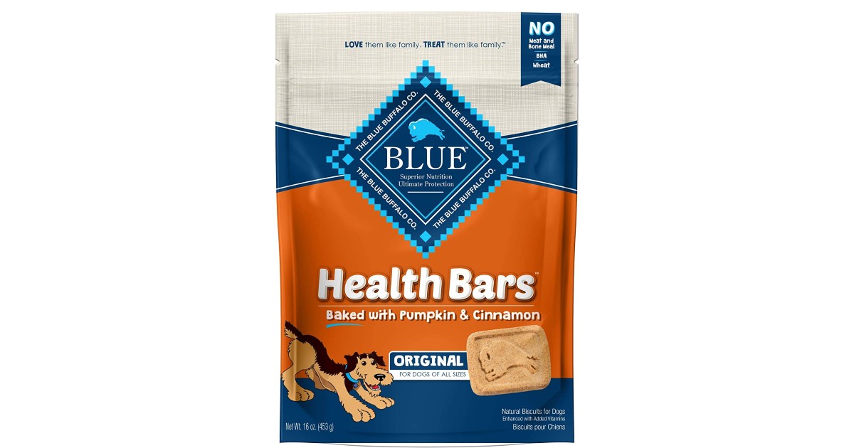 Blue Buffalo Dog Treats Pumpkin & Cinnamon ONLY 3.49 (Reg 7) Daily