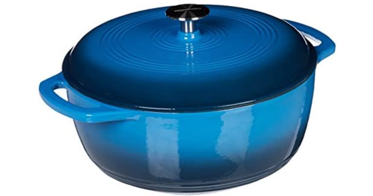 Amazon Basics 4.3Quart Dutch Oven ONLY 25.99 (Reg 45) Daily Deals & Coupons