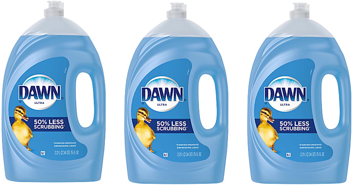 Dawn Dishwashing Liquid 75oz ONLY 7 (Reg 19) Daily Deals & Coupons