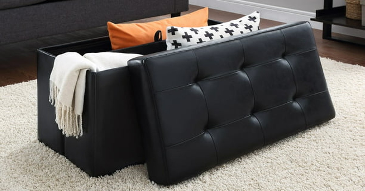 Mainstays Collapsible Storage Ottoman ONLY 34.98 (Reg 60) Daily