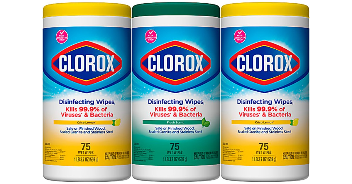 Clorox Disinfecting Wipes 3-Pack at Office Depot