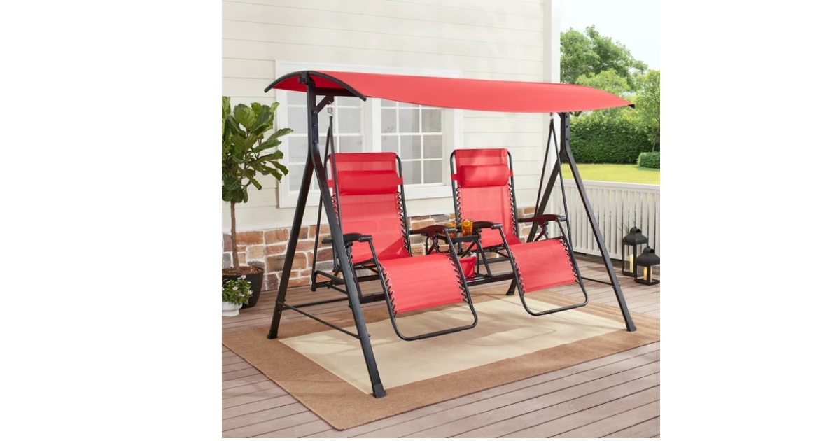 Mainstays Steel Porch Swing ONLY 132 (Reg. 294) Daily Deals & Coupons