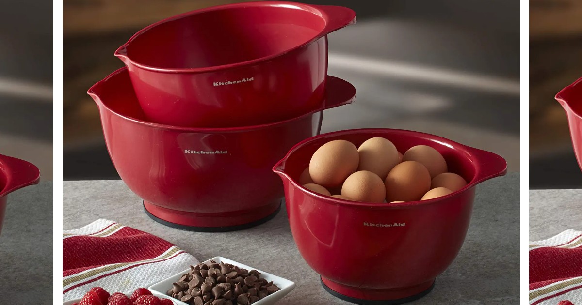 KitchenAid 3-Pc Classic Mixing Bowls at Amazon