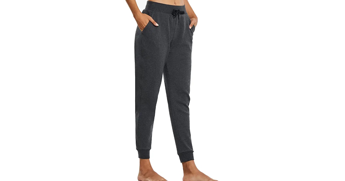 Women's Sherpa Lined Joggers at Amazon