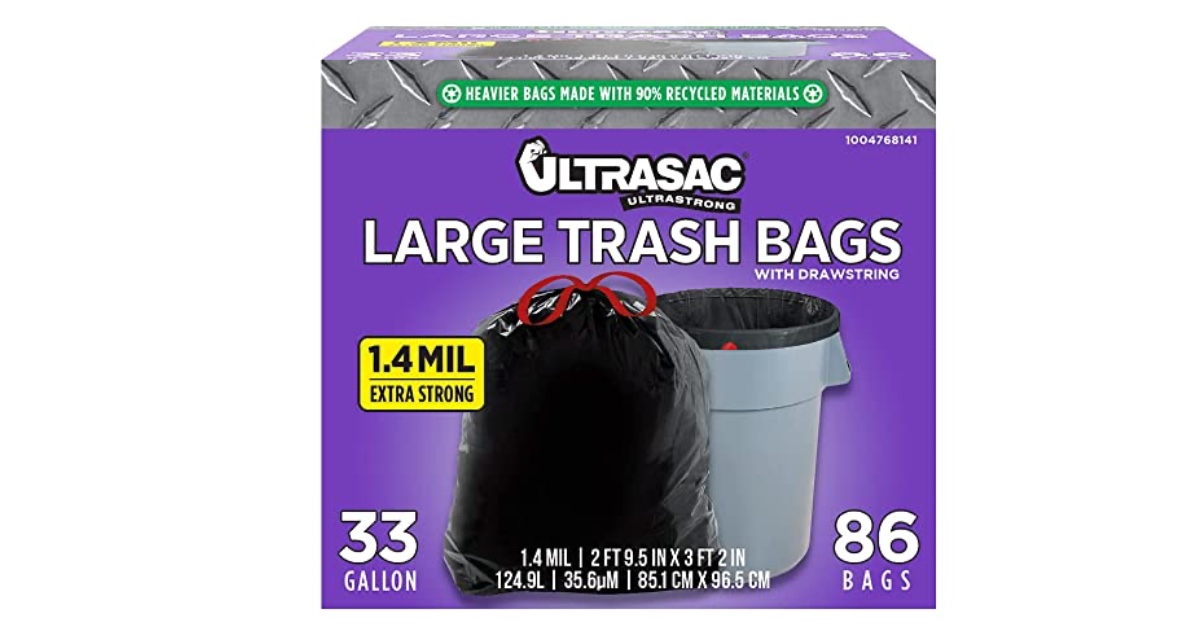 Large Trash Bags at Amazon
