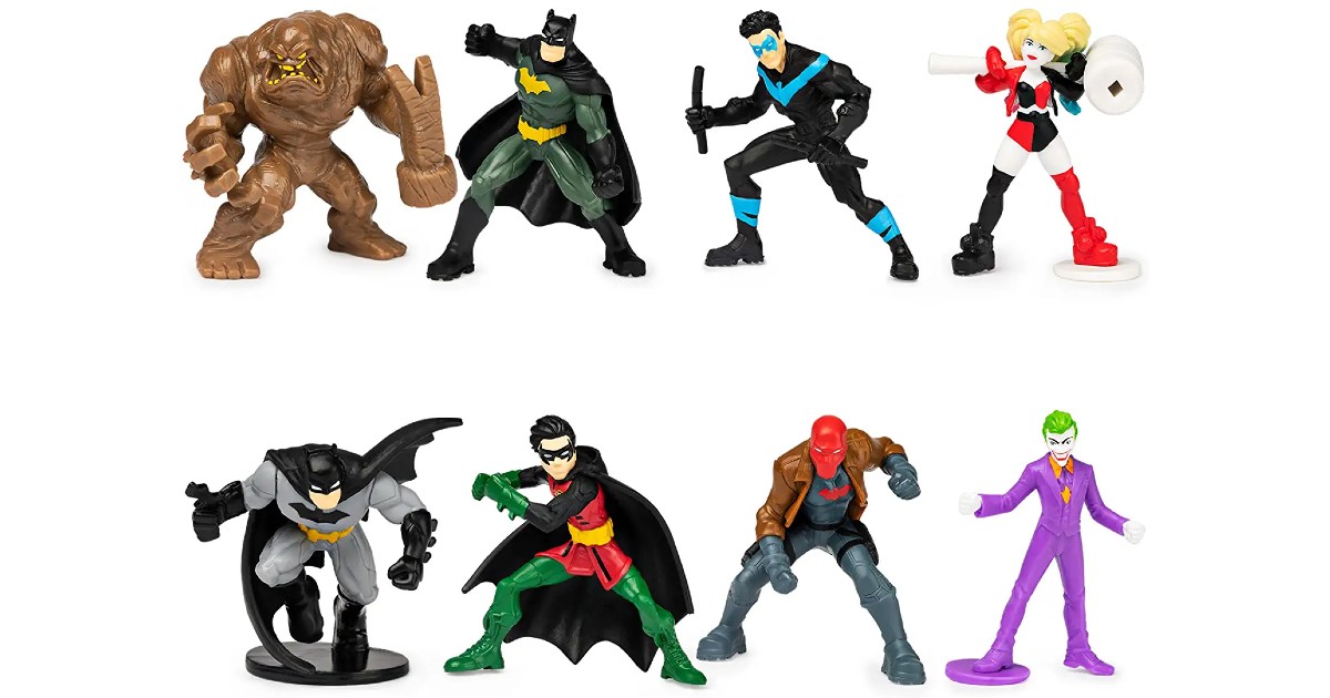 Collectible Mini Batman Figures 8-Pack