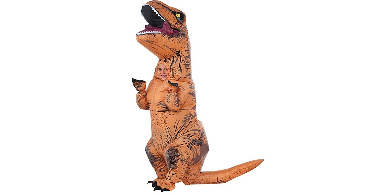 Children's Inflatable Dinosaur Costume at Amazon
