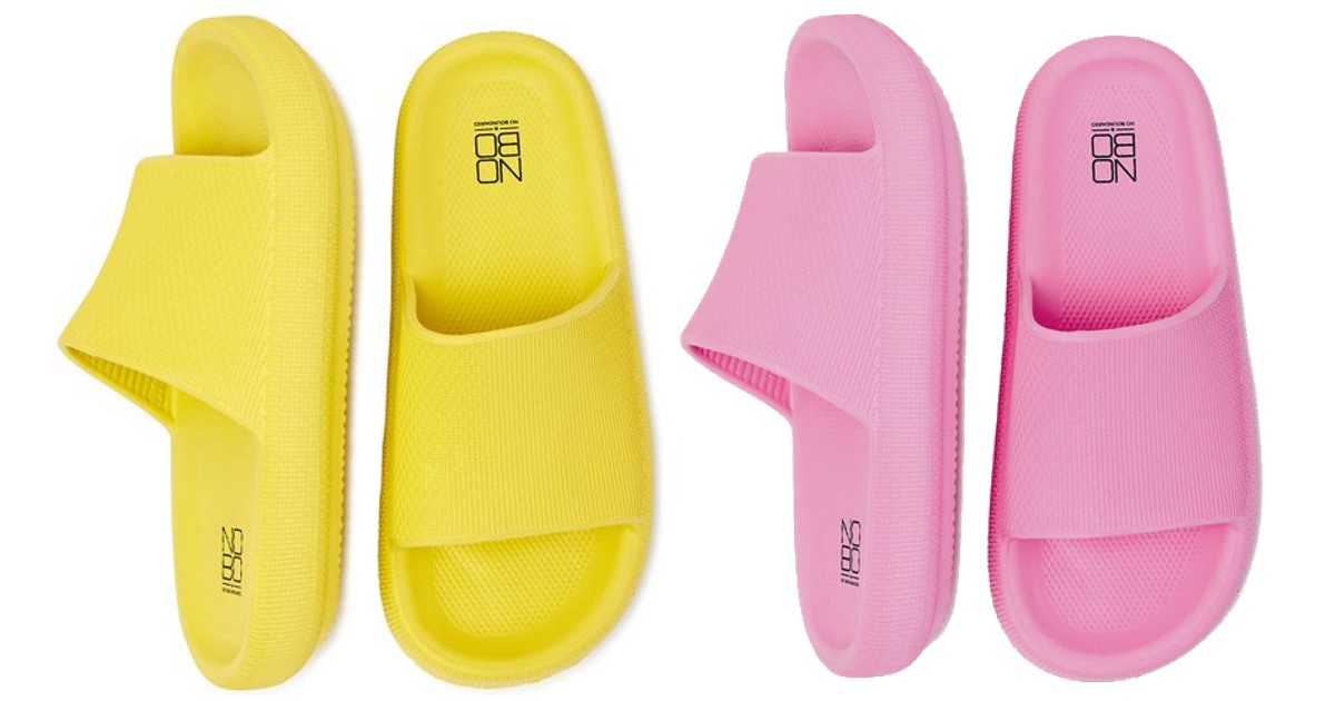 No Boundaries Women’s Comfort Slide Sandals