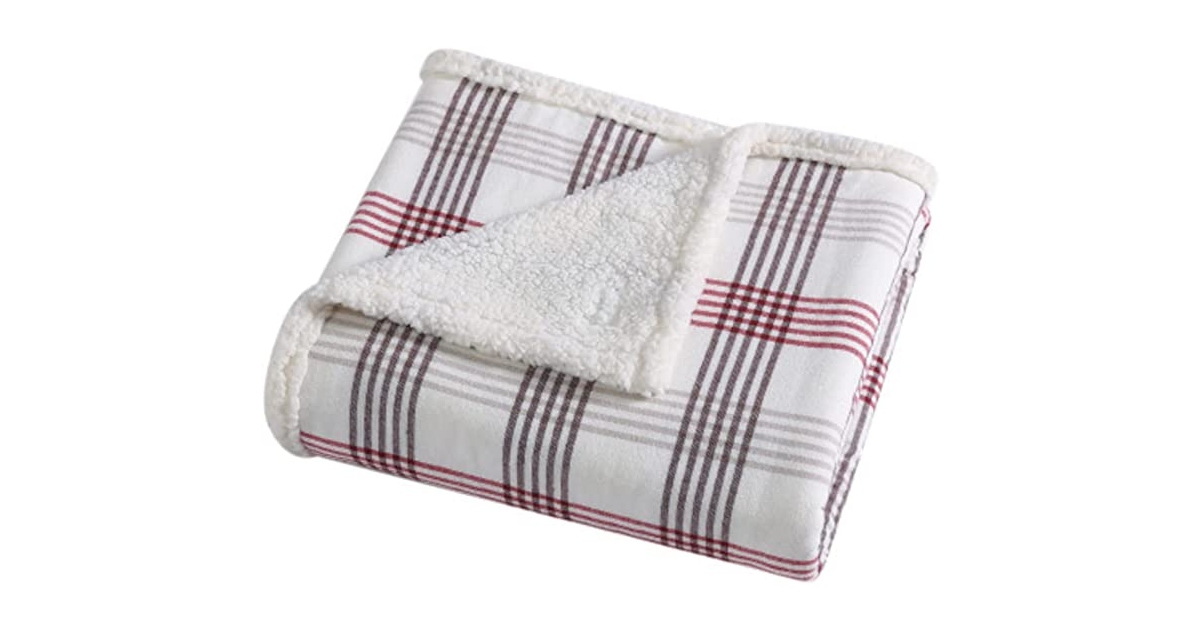 Eddie Bauer Sherpa Throw Blanket ONLY 14.39 (Reg. 30) Daily Deals