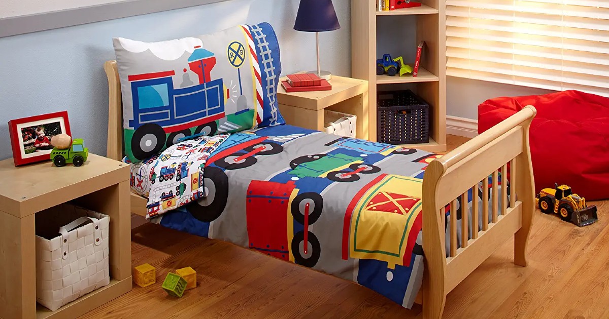 Everything Kids 4Pc Toddler Bedding Set ONLY 26 (Reg 49) Daily