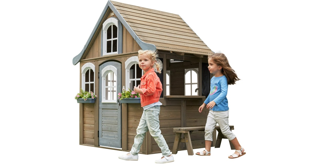 KidKraft Wooden Outdoor Playhouse at Walmart