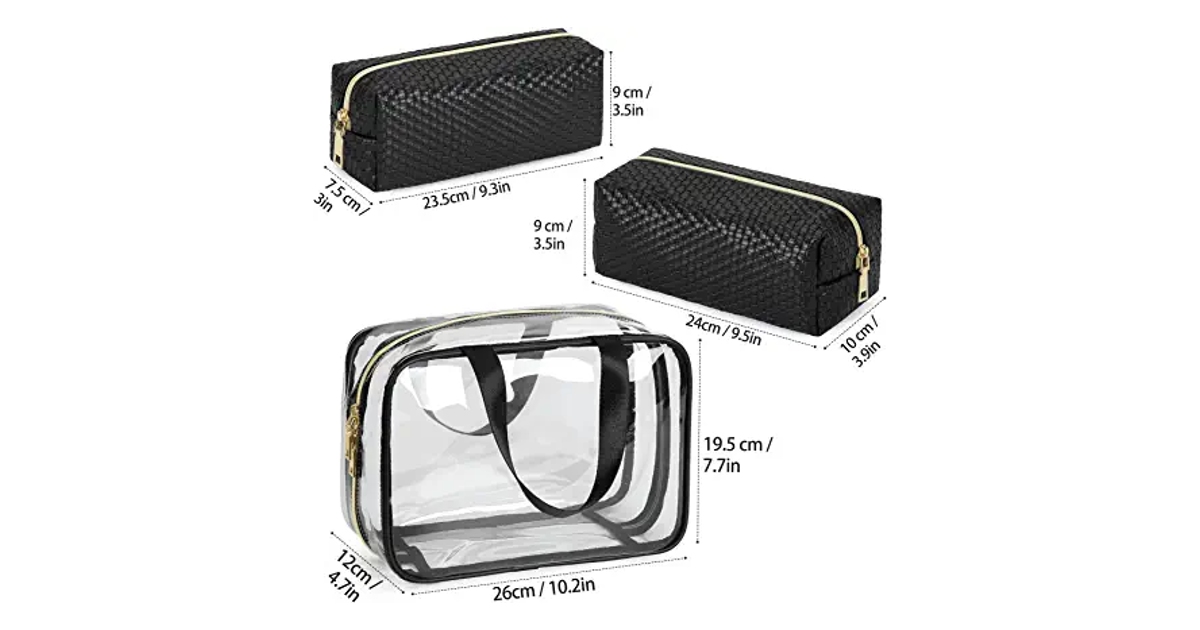 Makeup Bag 3Piece Set ONLY 10.19 (Reg. 51) Daily Deals & Coupons