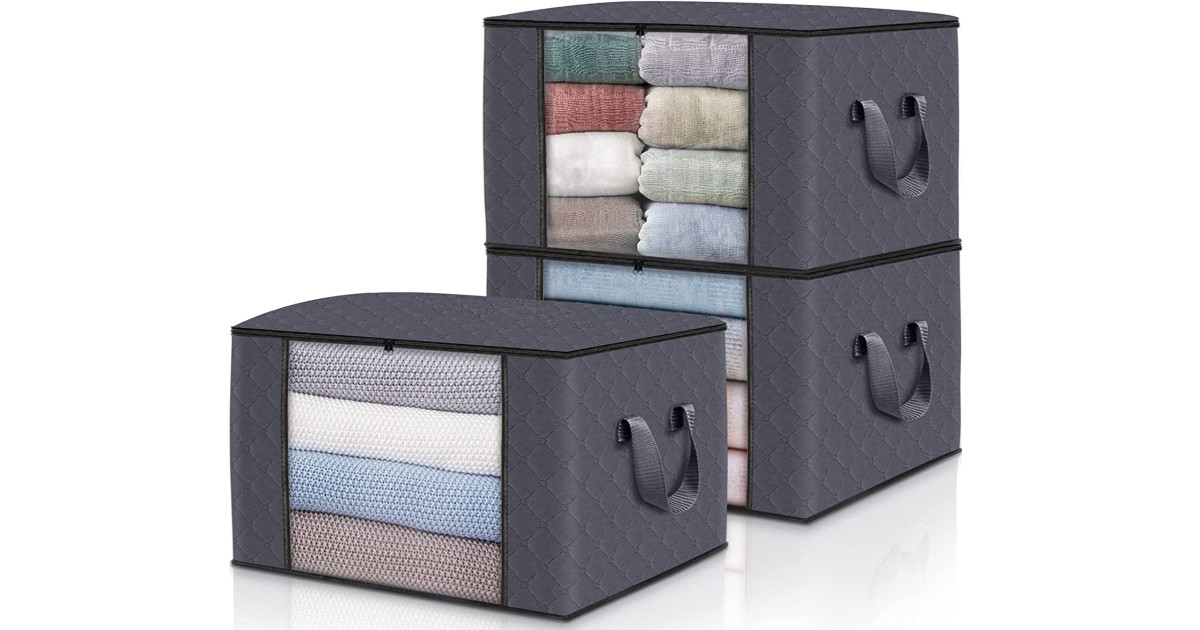 3-Pack Clothes Storage 