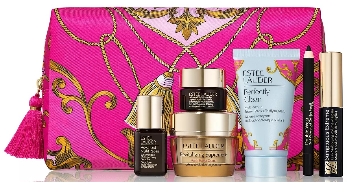 FREE Estee Lauder 7Piece Gift Set with 39.50 Purchase Daily Deals