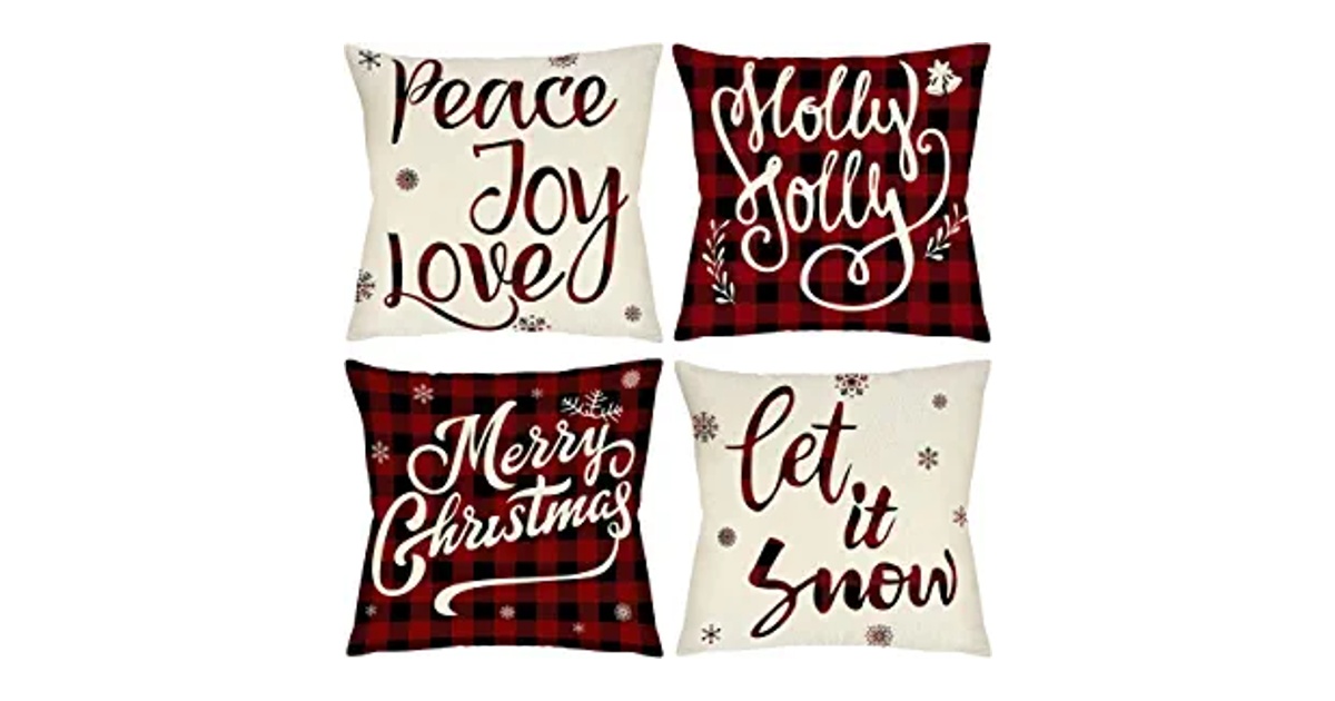 Christmas Pillow Covers at Amazon