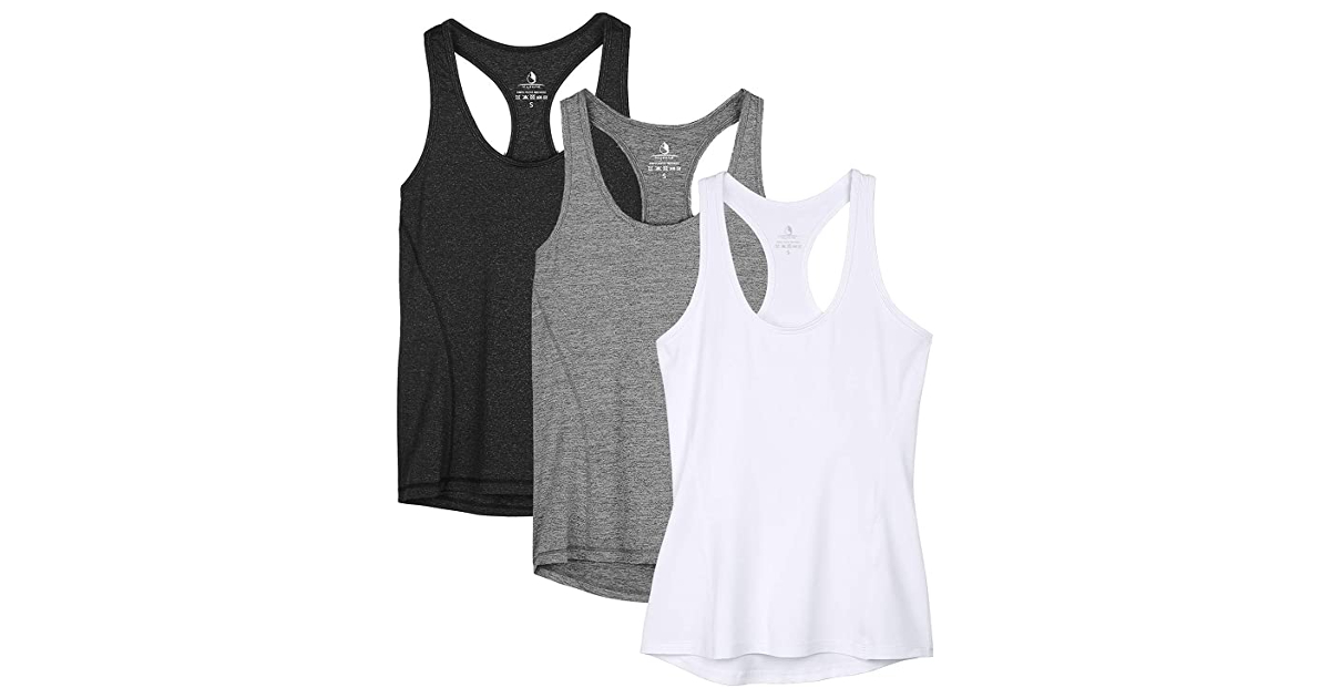 Workout Tank Tops 3-Pack at Amazon