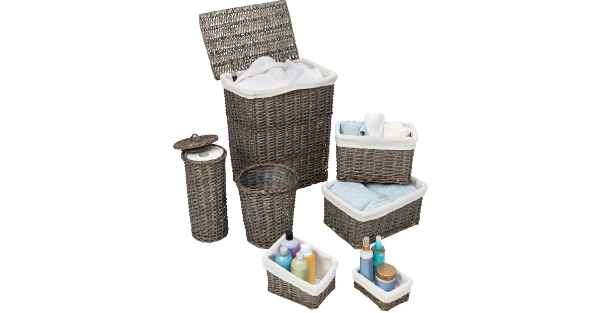 HoneyCanDo Bathroom Storage Basket Set ONLY 55.19 (Reg 140) Daily
