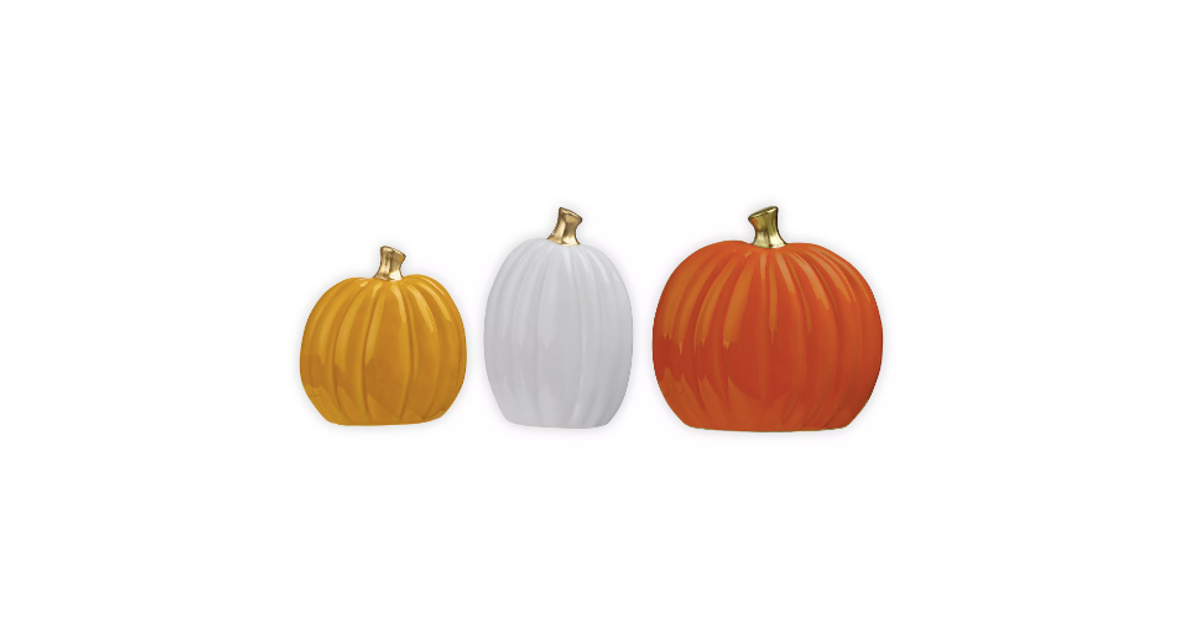 Ceramic Pumpkins at Bed Bath & Beyond