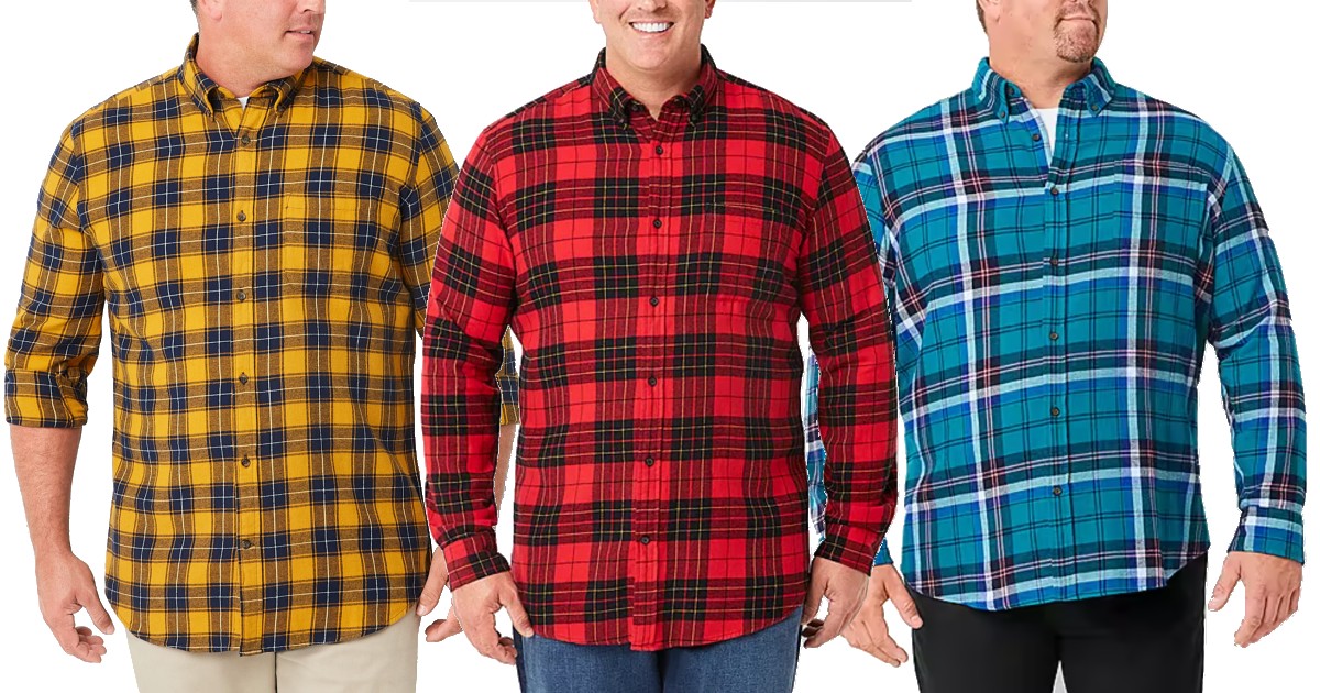 Men’s Flannel Shirts $23 at JCPenney