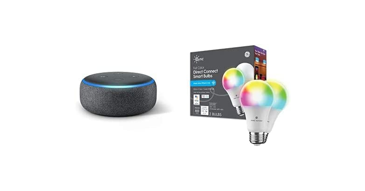 Echo Dot + Smart Bulb Bundle ONLY 18 (Reg. 64) Daily Deals & Coupons