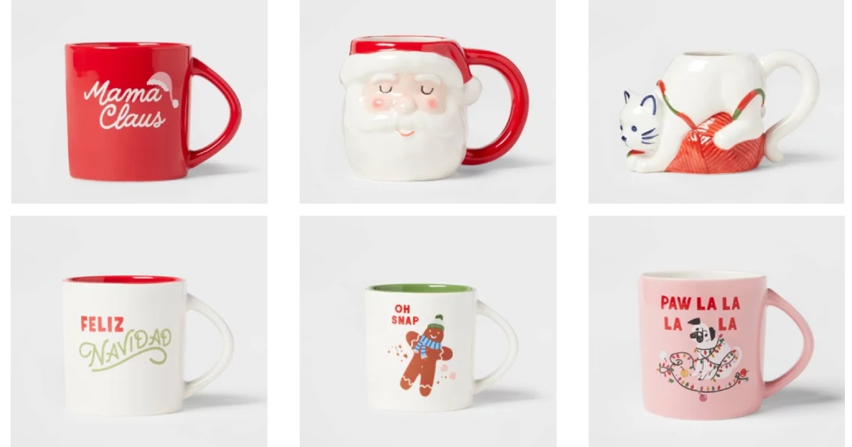 Target Christmas Mugs Only $4.