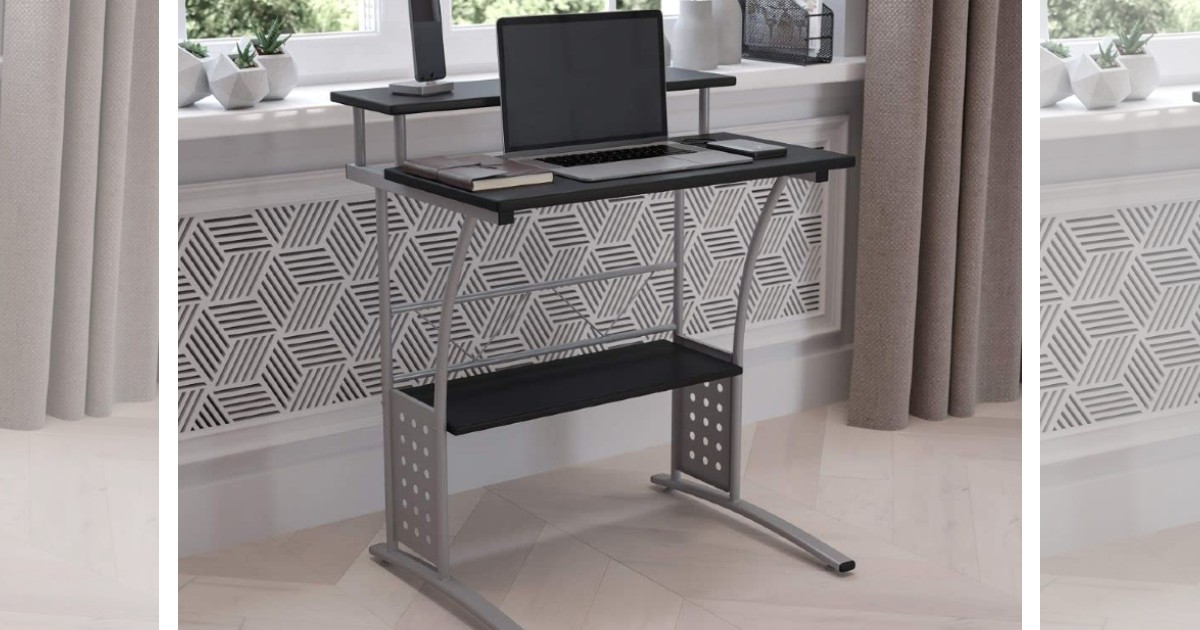 Clifton Black Computer Desk ONLY 56.66 (Reg 130) Daily Deals & Coupons