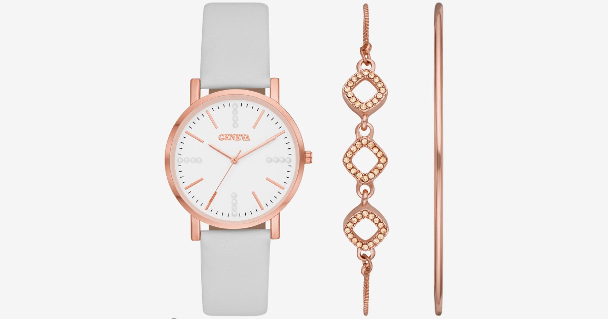 Womens 4-Piece Watch Boxed Set at JCPenney