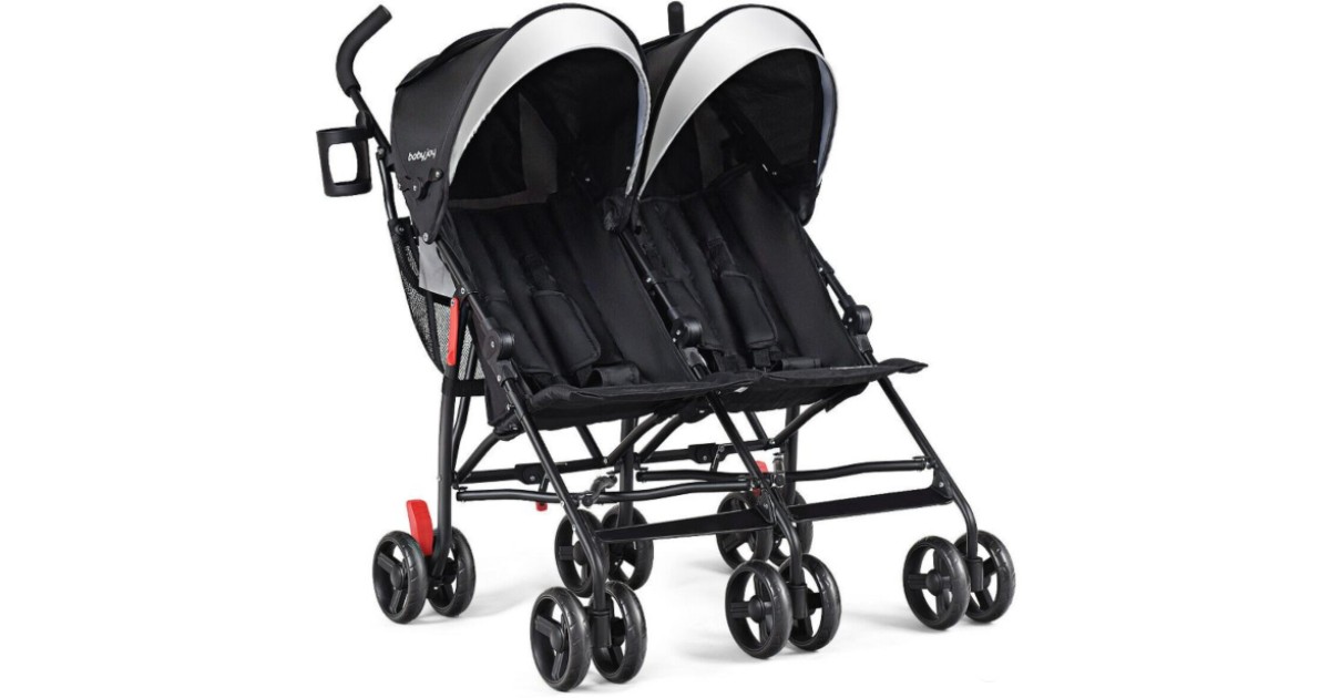 Foldable Twin Baby Double Stroller ONLY 133.99 (Reg 260) Daily