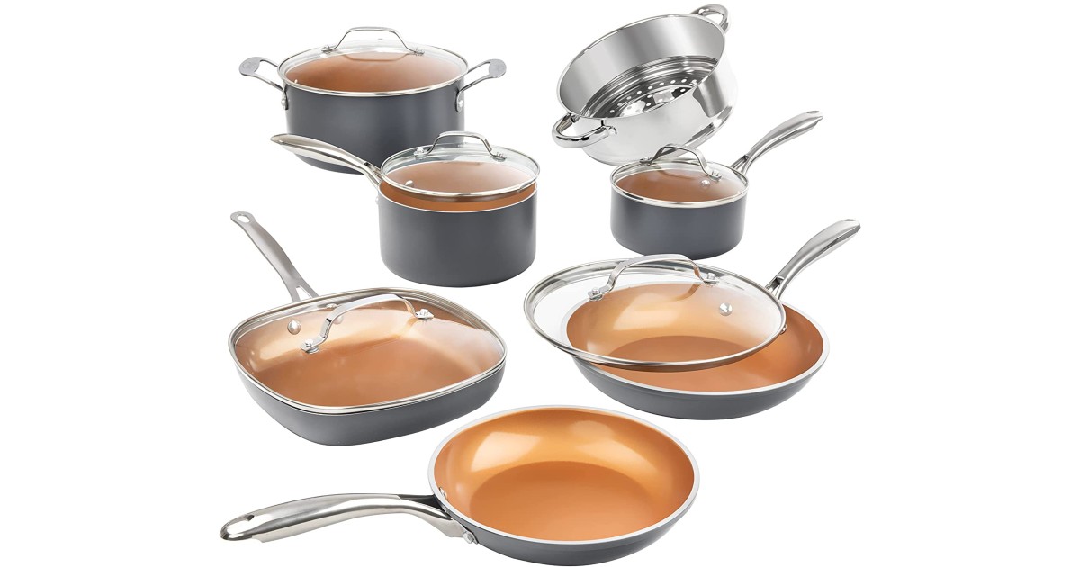 12-Piece Cookware Set with Ultra Nonstick