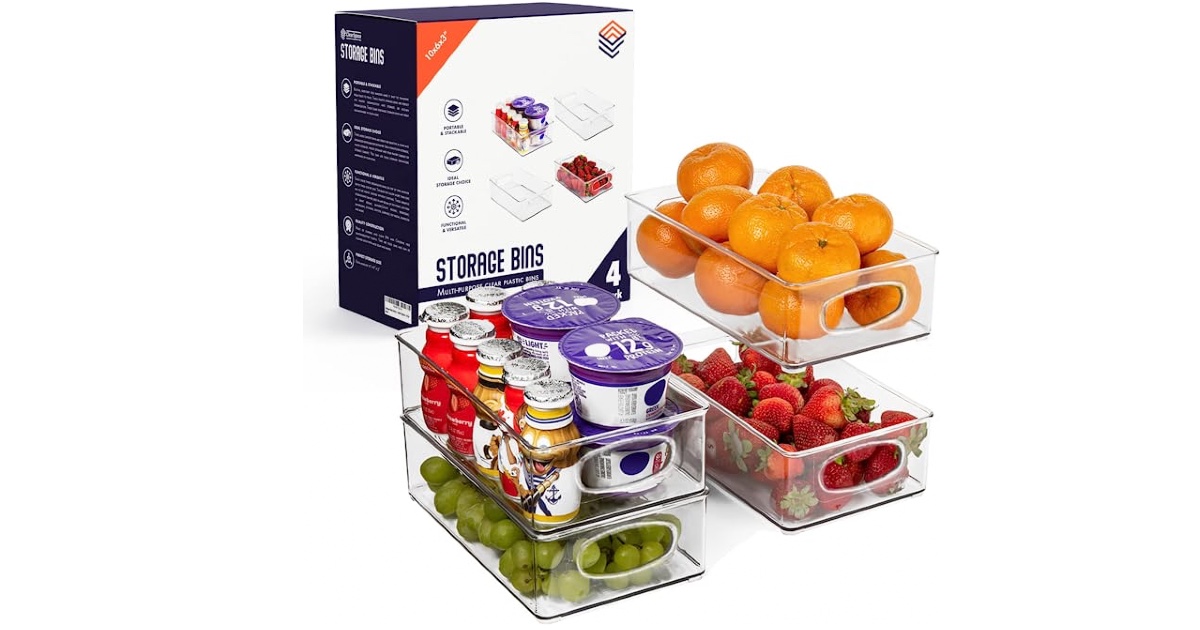 Pantry Organization and Storage Bins ONLY 15 (Reg. 29.99) Daily