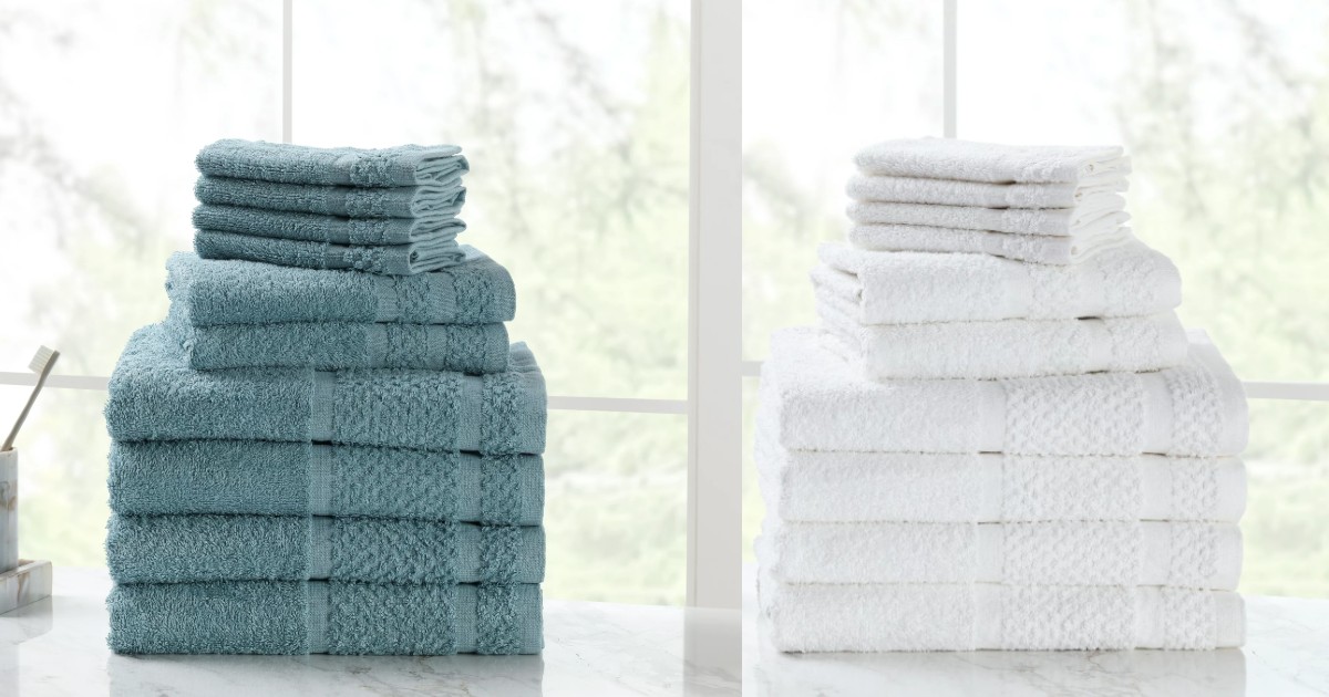 Mainstay Cotton Bath Towel Set at Walmart