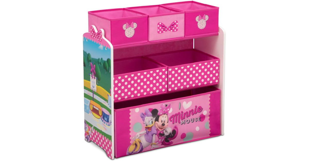 Disney Minnie Mouse 6 Bin Toy Organizer