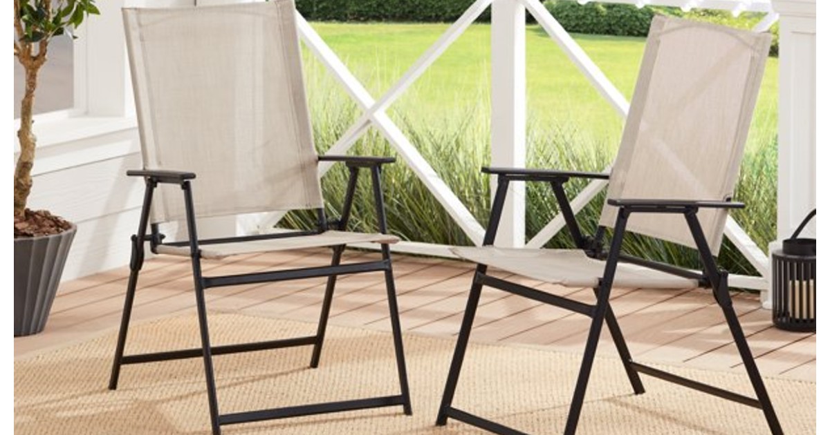 Mainstays Patio Folding Chairs at Walmart