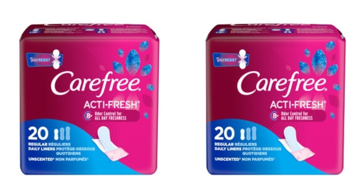 Carefree liners at CVS