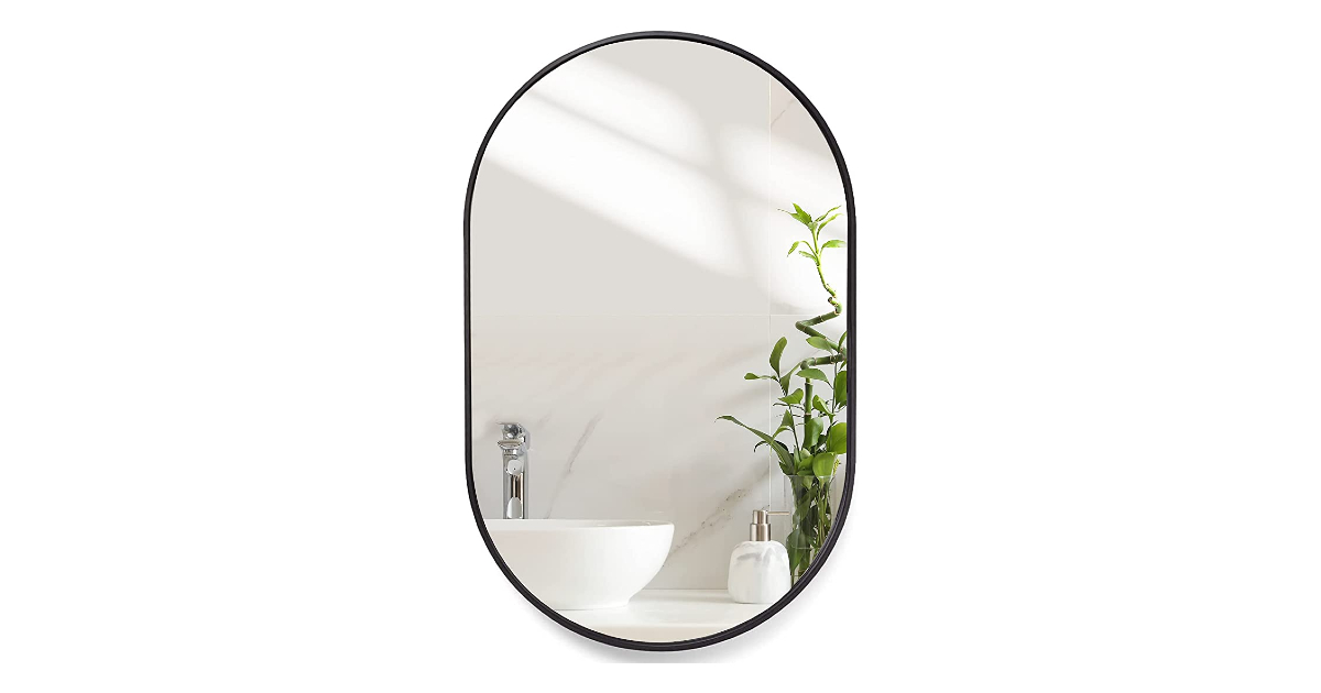Oval Bathroom Mirror at Amazon