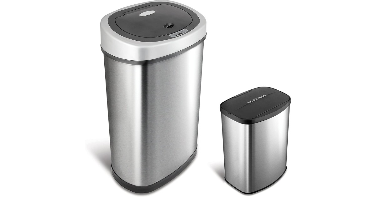 Infrared Motion Sensor Trash Can Set ONLY 61.75 (Reg 110) Daily