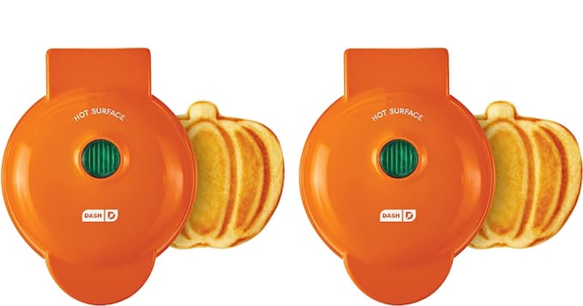 Dash Mini Waffle Maker 2pk ONLY 16.23 (Reg. 29.99) Daily Deals