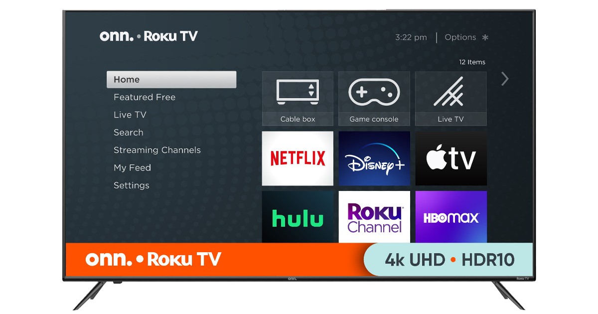 Onn. 55-in 4K Roku Smart TV