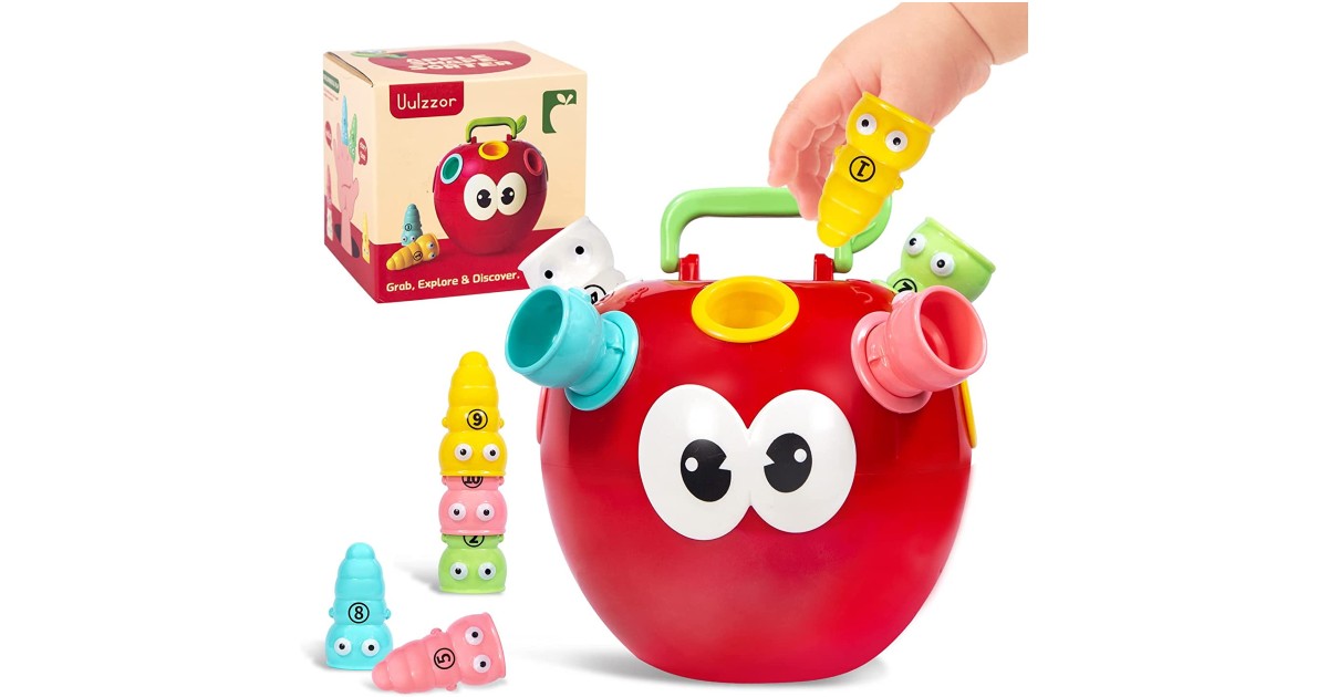 Color Sorting Apple & Worm Toy